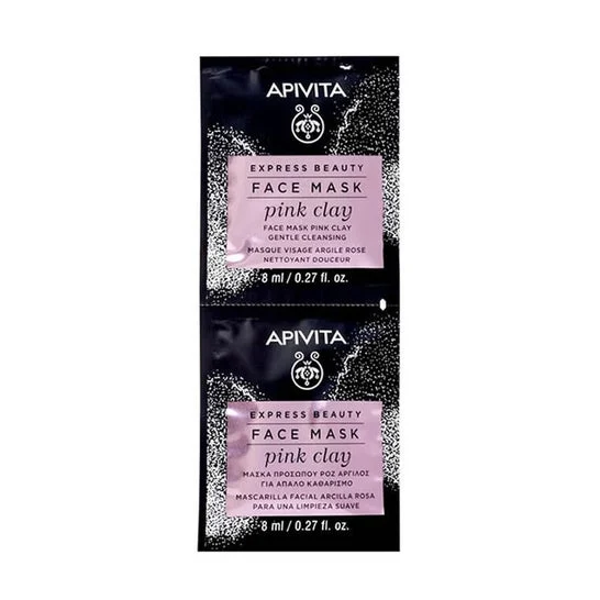 Apivita Face Mask Pink Clay 2x8ml