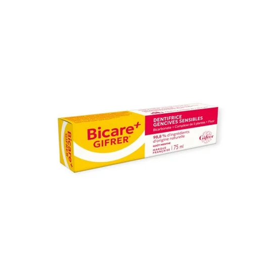 Gifrer Bicare + Dentífrico Encías Sensibles Flúor 5 Plant 75 ml