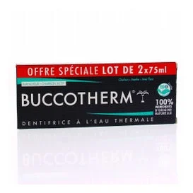 Buccotherm Pack Dentifricio Acqua Termale Bio 2x75ml