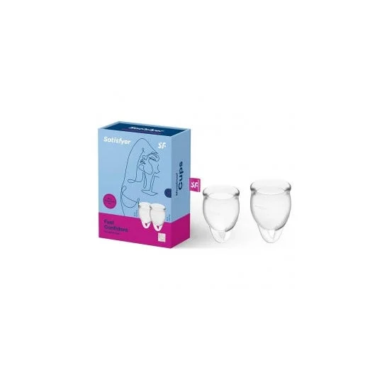 Satisfyer Feel Confident Clear Menstrual Cup Kit 15+20ml