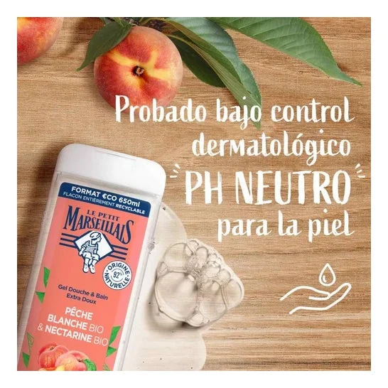 Le Petit Marseillais Gel Baño Melocotón y Albaricoque BIO 650ml