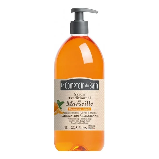 Le Comptoir du Bain Sapone Marsiglia Mandarino e Salvia 1000ml