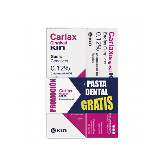 Kin Cariax Gingival Pack Collutorio 250ml Dentifricio