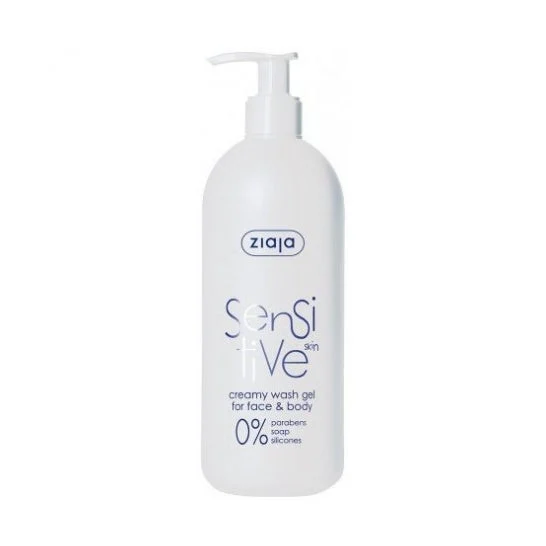 Gel detergente Ziaja Sensitive Gel Detergente Viso e Corpo Sensitive Skin 400ml