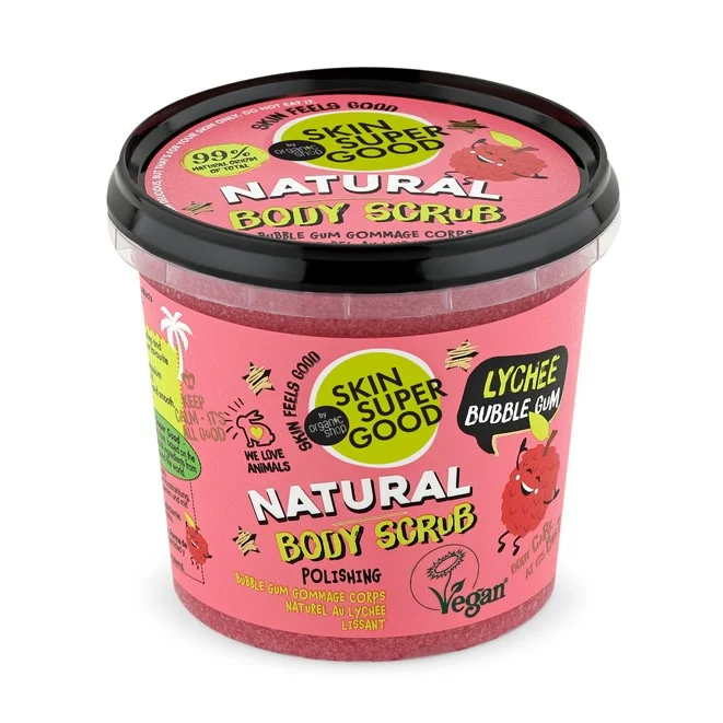 ORGANIC SHOP Skin Super Good – Lychee Bubble Gum Natural Body Scrub