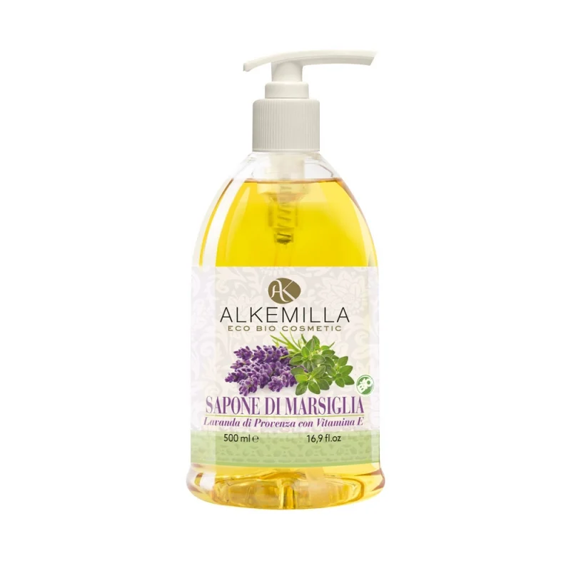 ALKEMILLA Sapone Liquido di Marsiglia – Lavanda di Provenza con Vitamina E