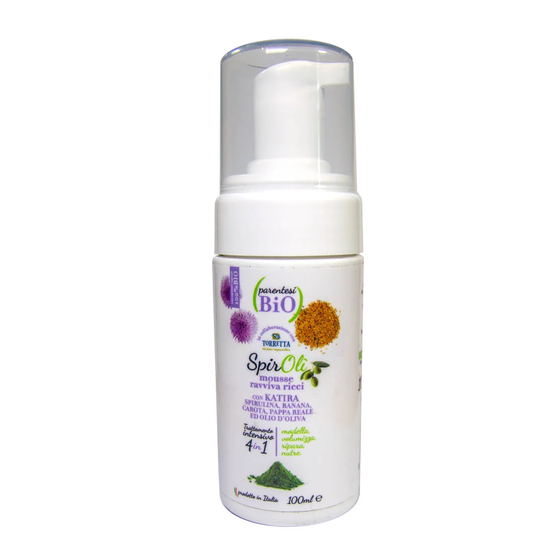 PARENTESI BIO Travel Size – Spirolì Mousse Ravviva Ricci 100 ml