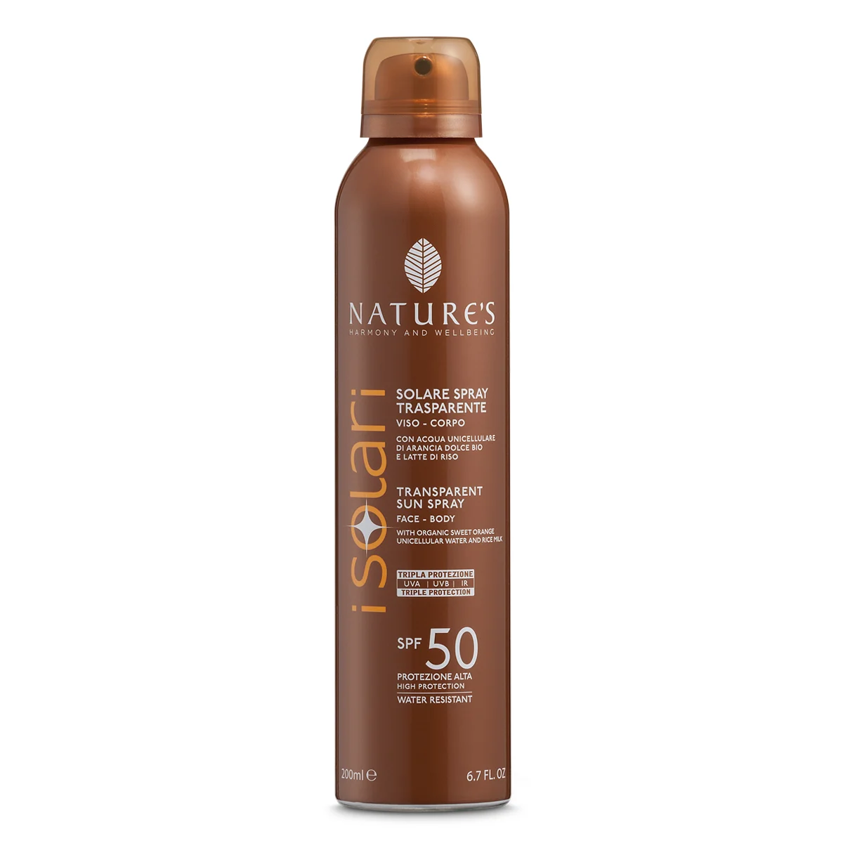 NATURE’S Solare Spray Trasparente SPF 50