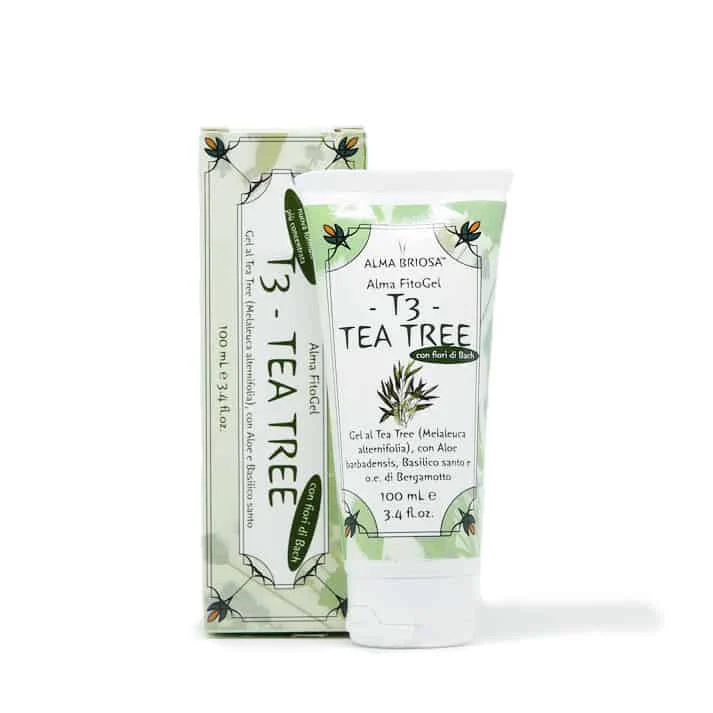 ALMA BRIOSA Fitogel T3 Tea Tree – Pomata con Tea Tree, Aloe, Basilico e Bergamotto