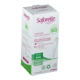 Il cotone di Saforelle protegge i cuscinetti eccellenti con il pezzo organico dell'applicatore X14 dell'applicazione