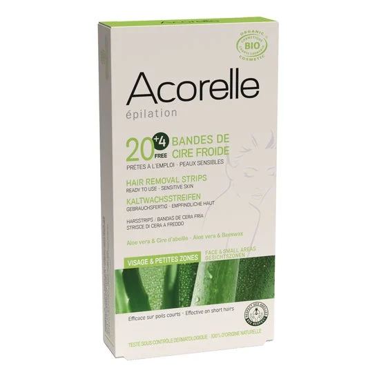 Acorelle Strisce di cera a freddo Organic X 20