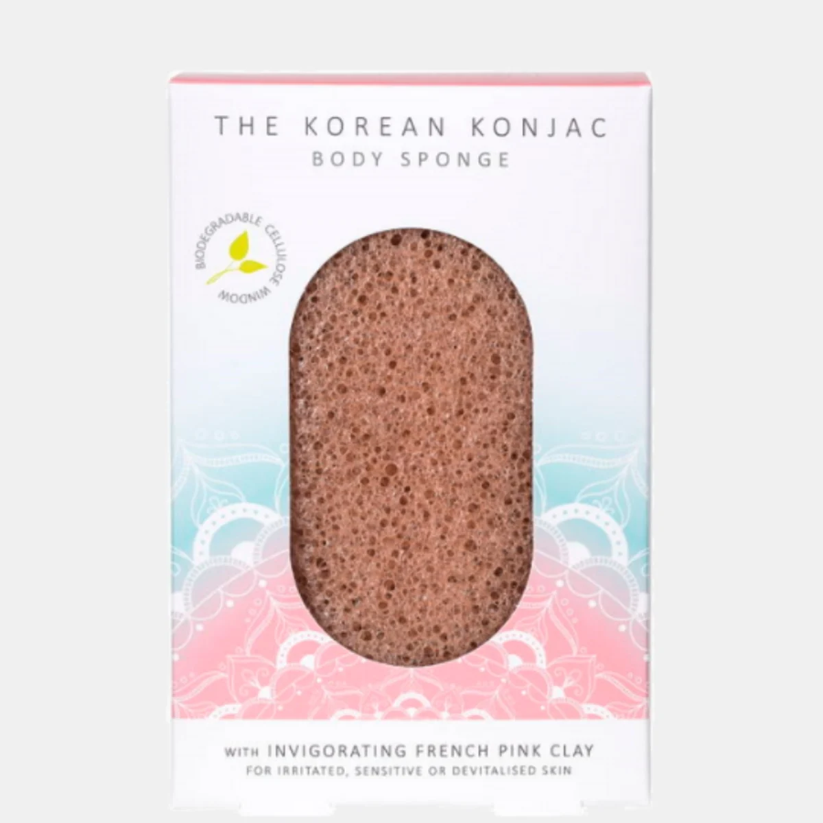 THE KONJAC SPONGE COMPANY Mandala Body Sponge Pink Clay
