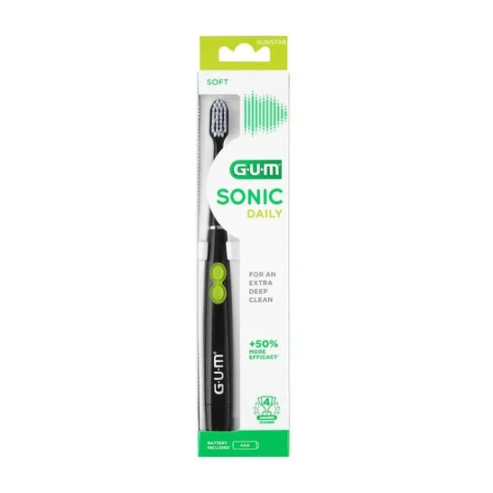 Gum Sonic Daily Spazzolino da Denti Spazz Nero 1 Unità