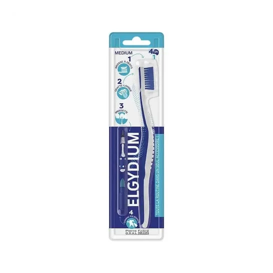Elgydium Cepillo Dental 4 en 1 Suave a Medio 1 ud