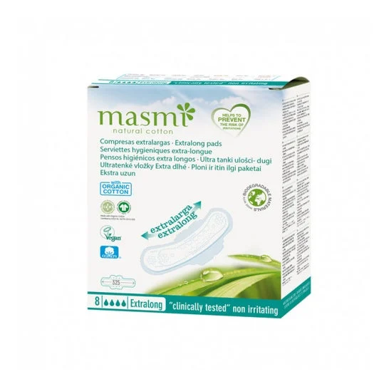 Masmi Compress Extralong Cotton Bio 8 unità