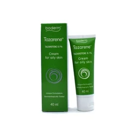 Boderm Tazarene Tazarotene 0.1% Cream Oily Skin 40ml