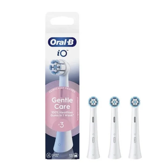Oral-B Io Gentle Care Cepillo Eléctrico Recarga Blanco 3 uds