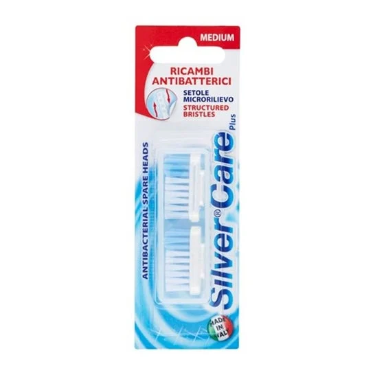 Perfetti Van Melle Silver Care Testina Medium Ricambio 2 Unità