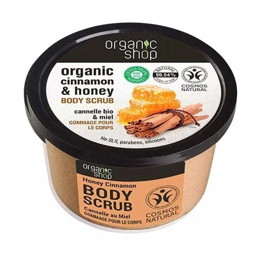 Organic Shop Scrub esfoliante per il corpo Miele Cannella 250ml
