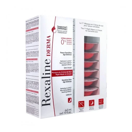 Rexaline Derma Night Mask-In-Cream 6X3ml