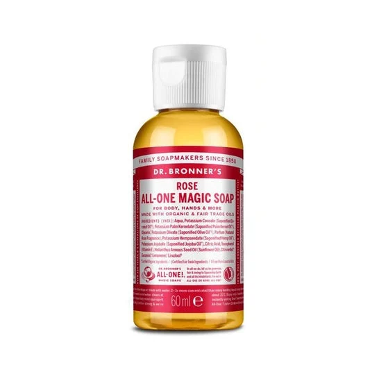Sapone alla rosa del Dr. Bronner 60ml
