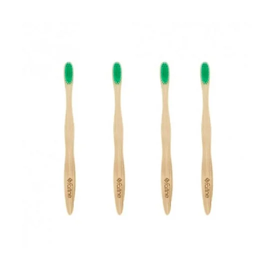 Farline Bamboo Spazzolino da denti verde 1pc