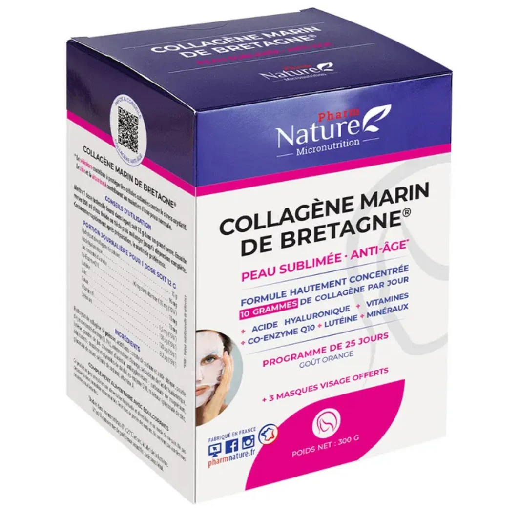 Natura Attitude Collagene Marino di Bretagna Pelle sublimata e Antietà Gusto Arancia 300g