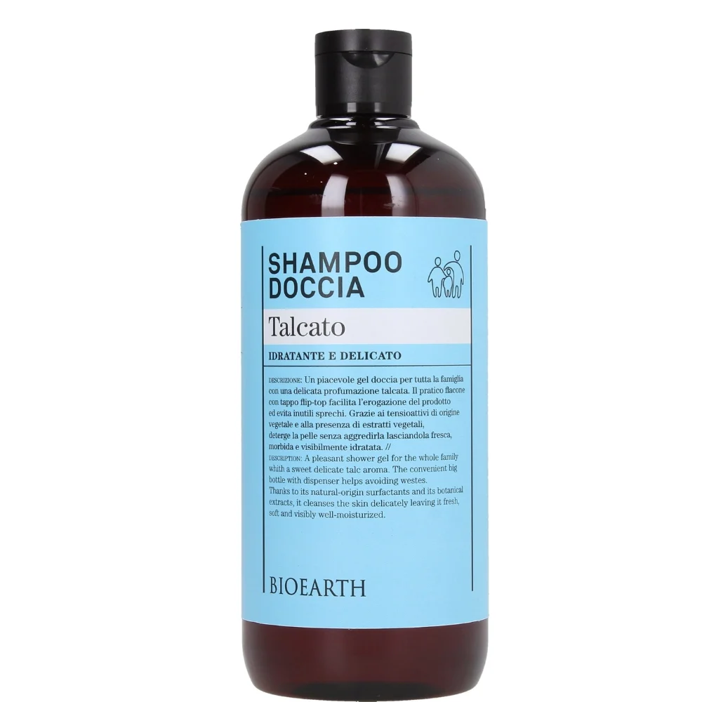 Bioearth Shampoo Doccia Talcato 500 ml formato famiglia