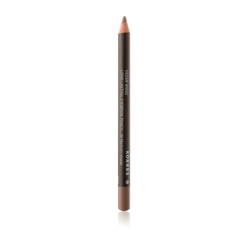 Korres Cedar Wood matita sopracciglia lunga tenuta colore 02 Medium Shade 1,29 g