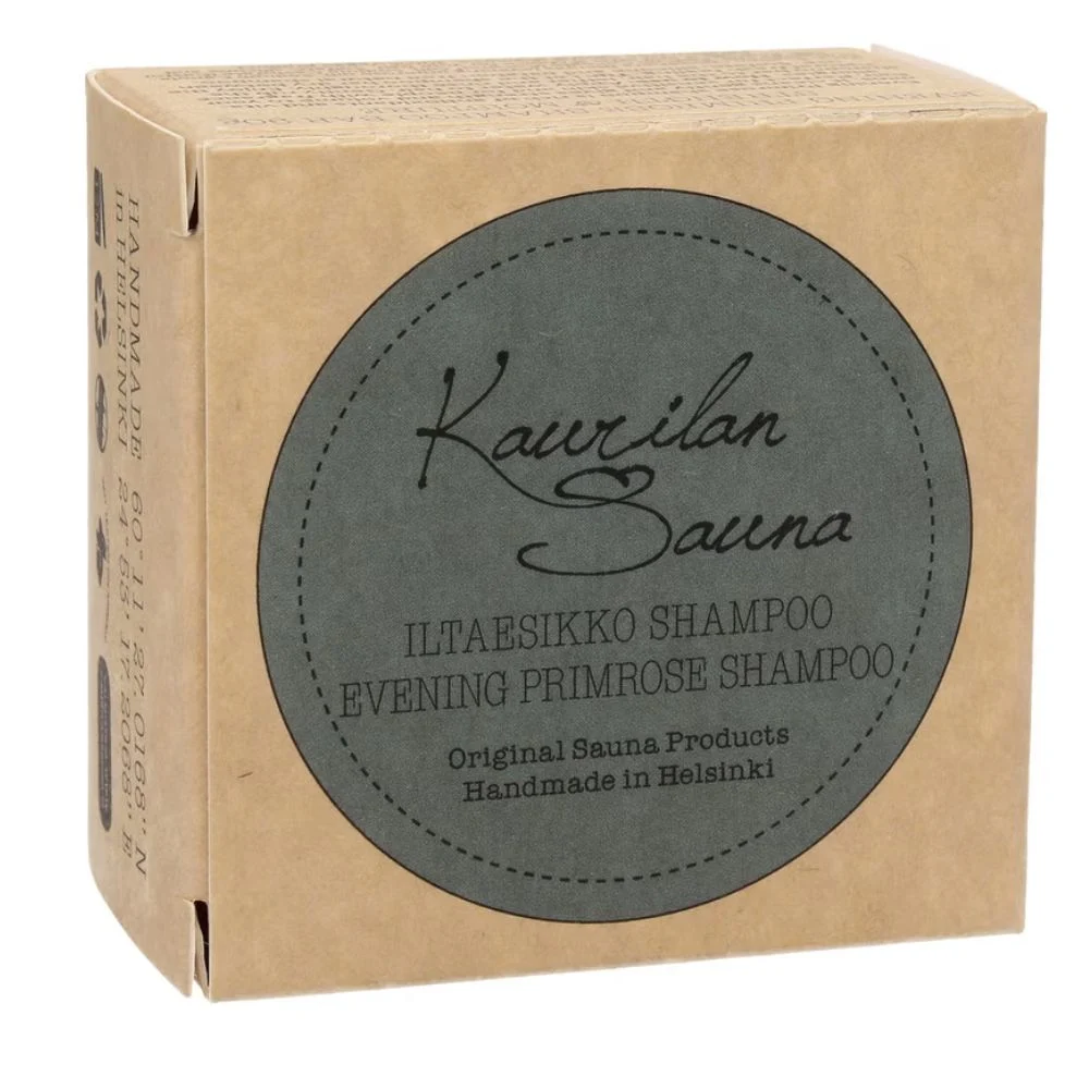 Kaurilan sauna Shampoo solido Evening Primrose Confezione di carta (90 g)