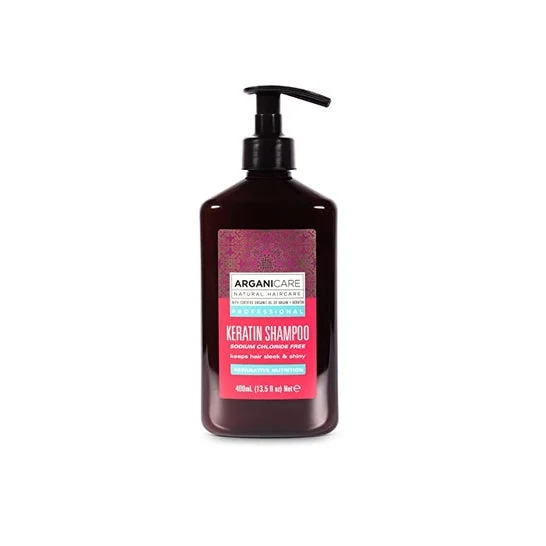 Arganicare Shampoo professionale cheratina tutti i tipi di capelli 400ml