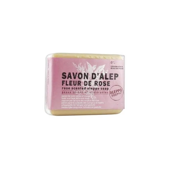 Sapone industriale Aleppo con acqua di rose damascena 100g