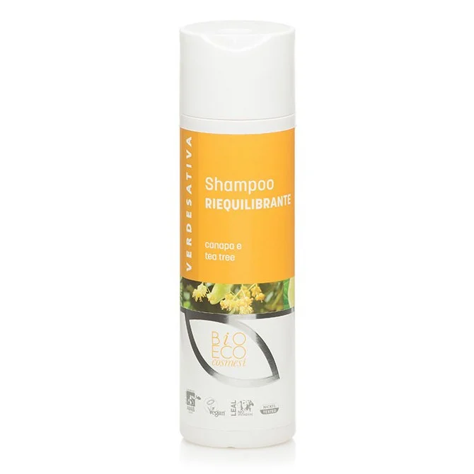 VERDESATIVA Shampoo Riequilibrante – Canapa e Tea Tree