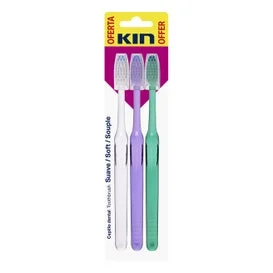 Kin Adulto Spazzolino Morbido 3 pezzi