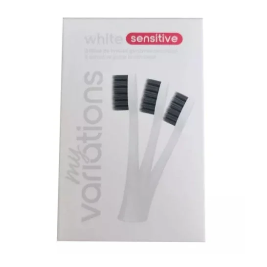 Myvariations White Sensitive Cabezal Cepillo Encías Sensibl 3uds