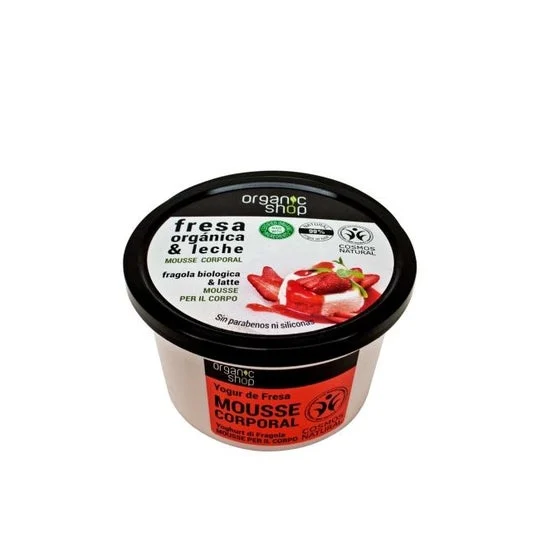Organic Shop Mousse per il corpo allo yogurt alla fragola 250ml