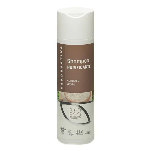 VERDESATIVA Shampoo Purificante – Canapa e Argilla