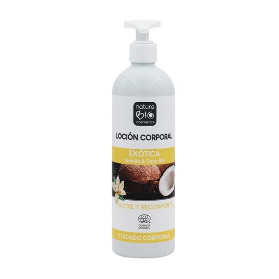 NaturaBio Cosmetics Lozione Corpo Esotica Vaniglia e Cocco Bio 500ml