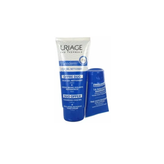 Uriage Bariéderm Cica-Gel detergente 200 ml + Crema per le mani 50 ml