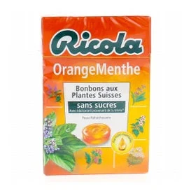 Ricola Caramelos de Hierbas Suizas Sabor Menta y Naranja 50g