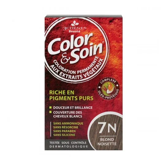 3 Chnes Colore Biondo Soin Blond Nocciola Cura Nocciola Nø7N