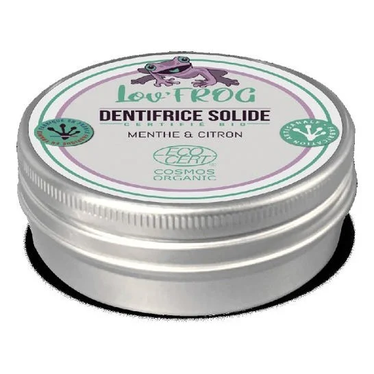 Lov'Frog dentifricio biologico menta e limone 50g