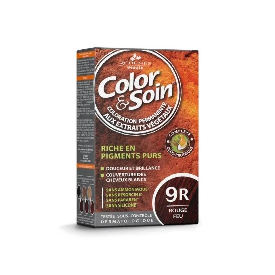 3 Chnes Colore Soin Rouge Feu Nø9R