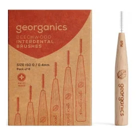 Georganics Cepillo Interdental Madera de Haya 0/0.40mm 6uds