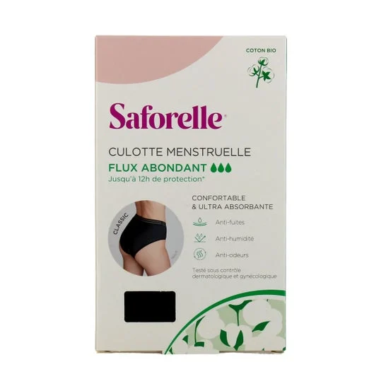 Saforelle Culotte Menstruelle Classic Flux Abondant T40 1 Unité