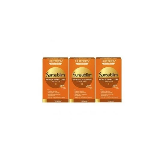 Sunsublim abbronzatura chiara pelle chiara Tripack 3 * 28 capsule