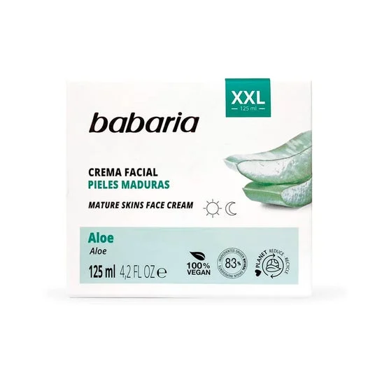 Crema viso Babaria per pelle matura Aloe Vera XXL 125 ml