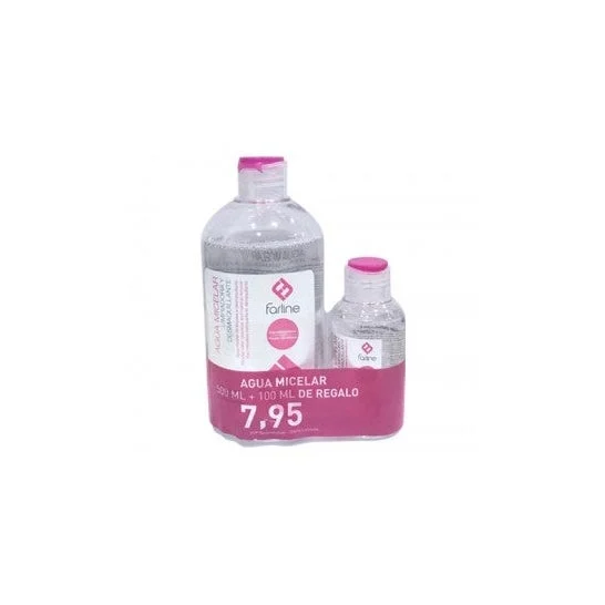 Farline Acqua micellare Confezione di acqua micellare 500ml + 100ml