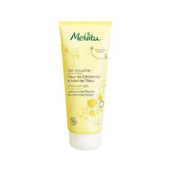 Melvita gel de ducha orgánico flor de limón y miel de tilo 200ml