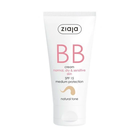 Ziaja Bb Cream Normal, Dry & Sensitive Skin Spf15 Natural Tone 50ml